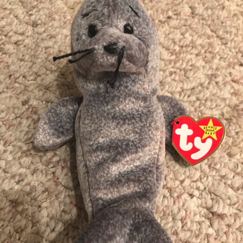 Ty Beanie Baby Slippery the Seal